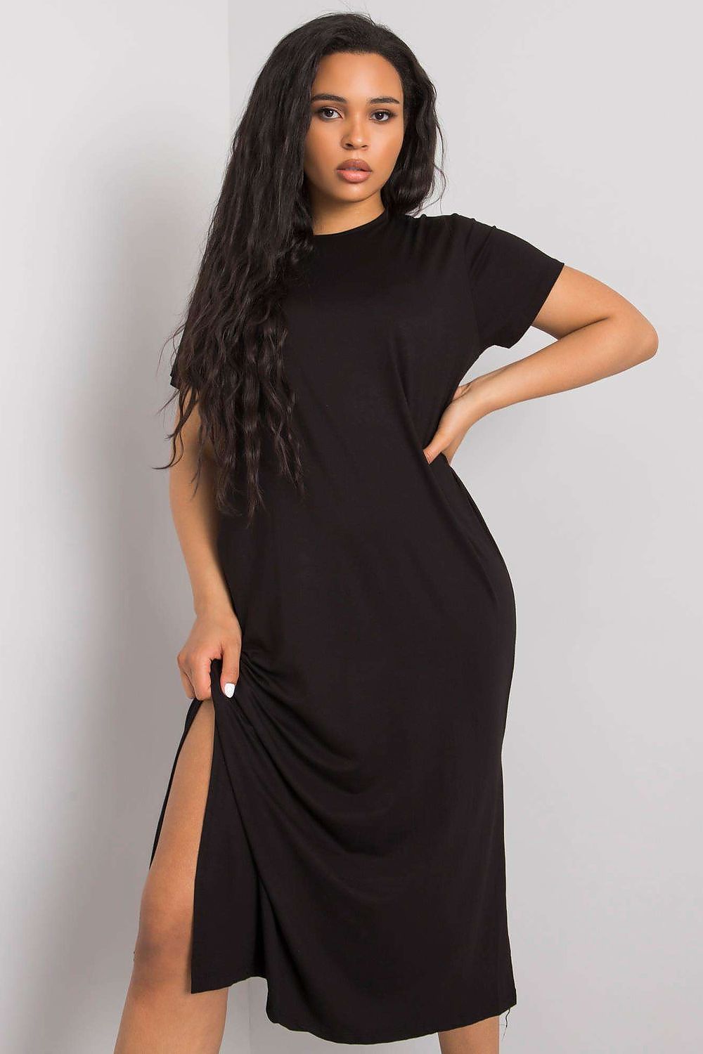 Plus size dress model 166013